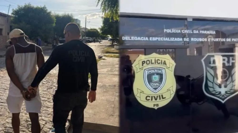 DRF cumpre mandado e prende homem condenado por roubo no bairro Santo Antônio, em Patos